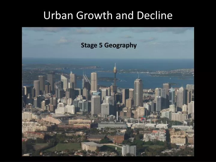 urban growth and decline