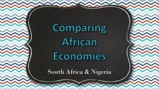 Comparing African Economies