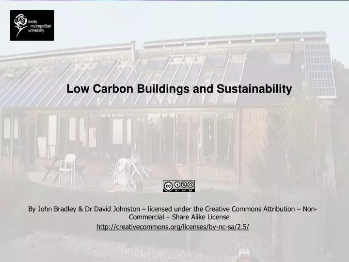 low carbon buildings and sustainability