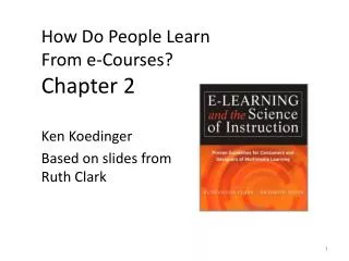 How Do People Learn From e -Courses? Chapter 2