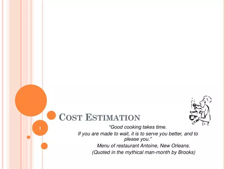 cost estimation