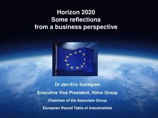 Horizon 2020 Some reflections from a business perspective