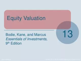 Equity Valuation