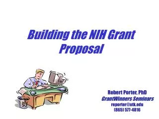 Building the NIH Grant Proposal