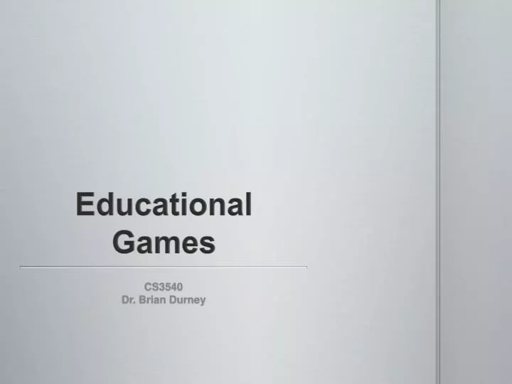 educational games