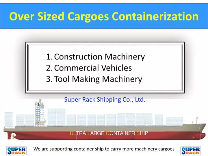 over sized cargoes containerization