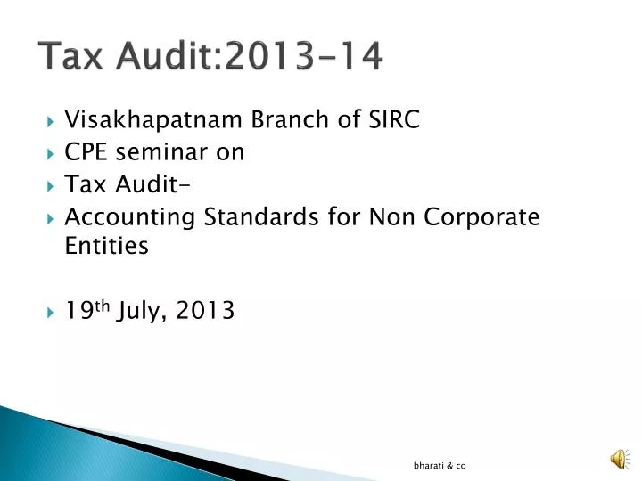 tax audit 2013 14