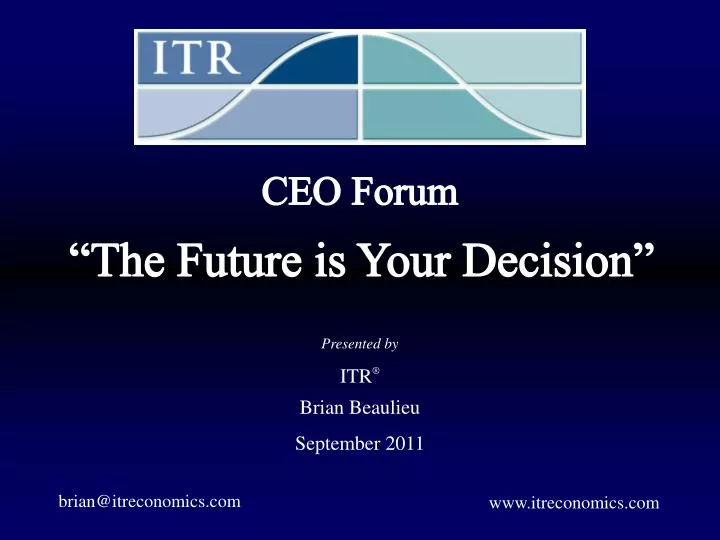 the future is your decision