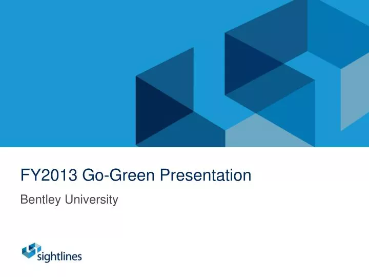 fy2013 go green presentation