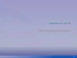 EDSC 310