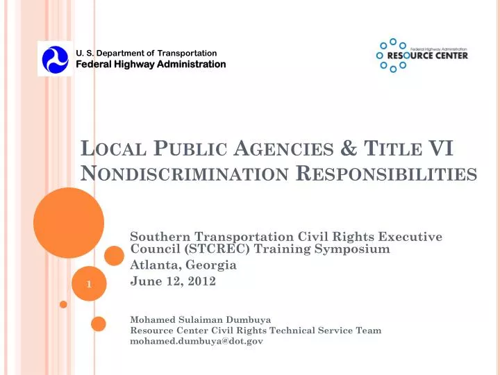 local public agencies title vi nondiscrimination responsibilities