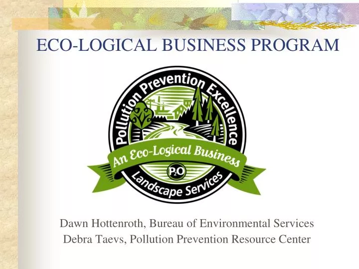 eco logical business program