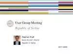 User Group Meeting - slide 1