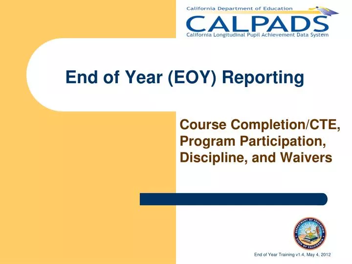 end of year eoy reporting