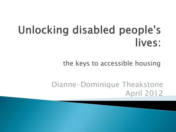 unlocking disabled people s lives