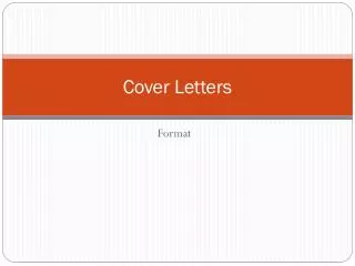 Cover Letters