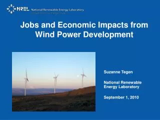 Jobs and Economic Impacts from Wind Power Development