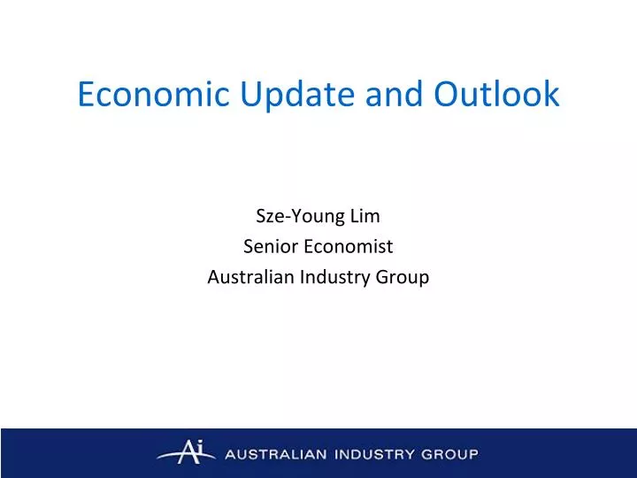 economic update and outlook