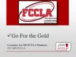 Go For the Gold - slide 1