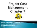 PPT - PMBOK Chapter 7 Project Cost Management PowerPoint Presentation ...