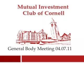 General Body Meeting 04.07.11