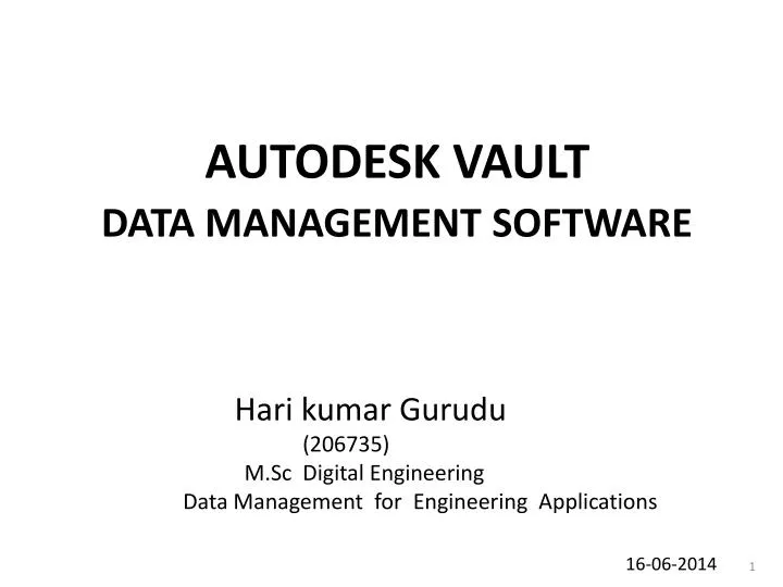 autodesk vault data management software