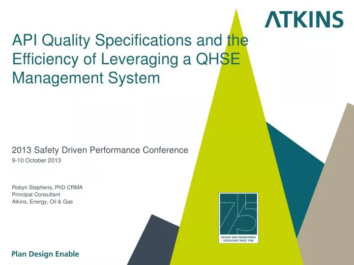 api quality specifications and the efficiency of leveraging a qhse management system