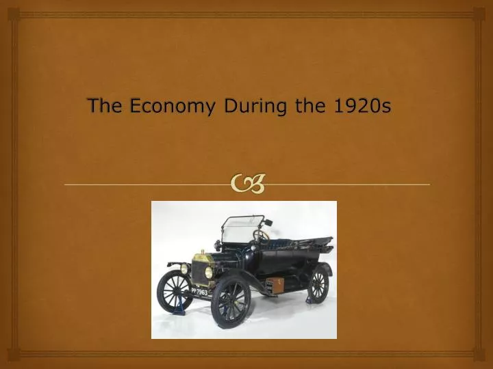 the economy during the 1920s