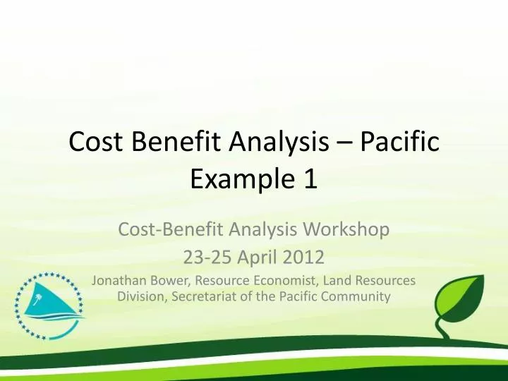cost benefit analysis pacific example 1