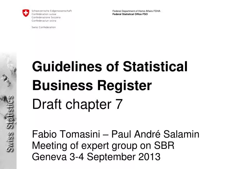 guidelines of statistical business register draft chapter 7