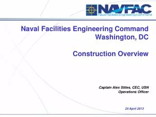 Naval Facilities Engineering Command Washington, DC Construction Overview