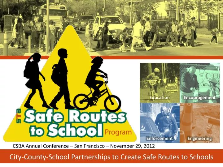 city county school partnerships to create safe routes to schools