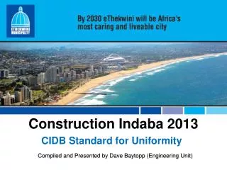 Construction Indaba 2013