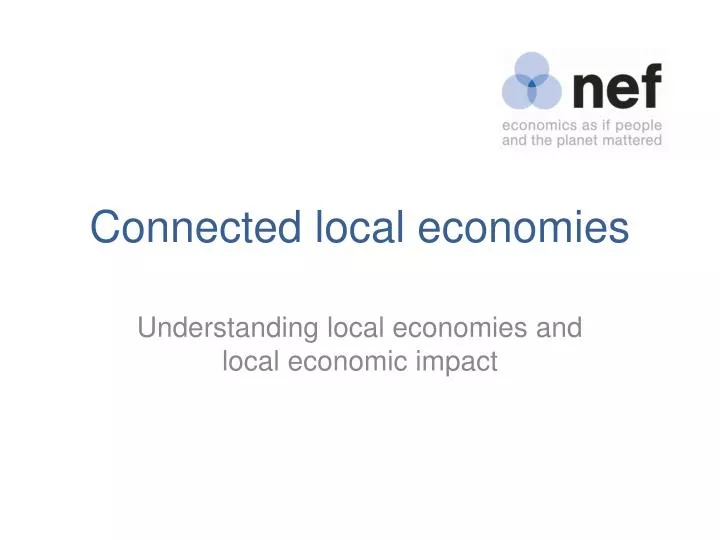 connected local economies