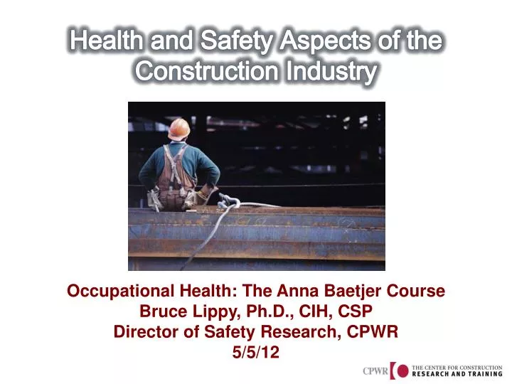 health and safety aspects of the construction industry