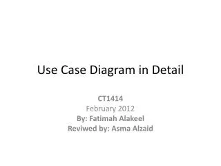 Use Case Diagram in Detail