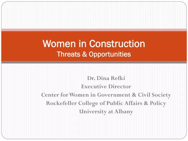 women in construction threats opportunities