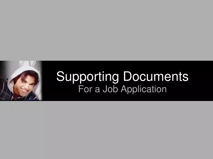 supporting documents
