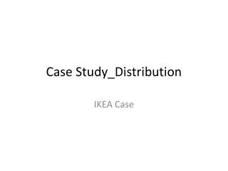 Case S tudy_Distribution