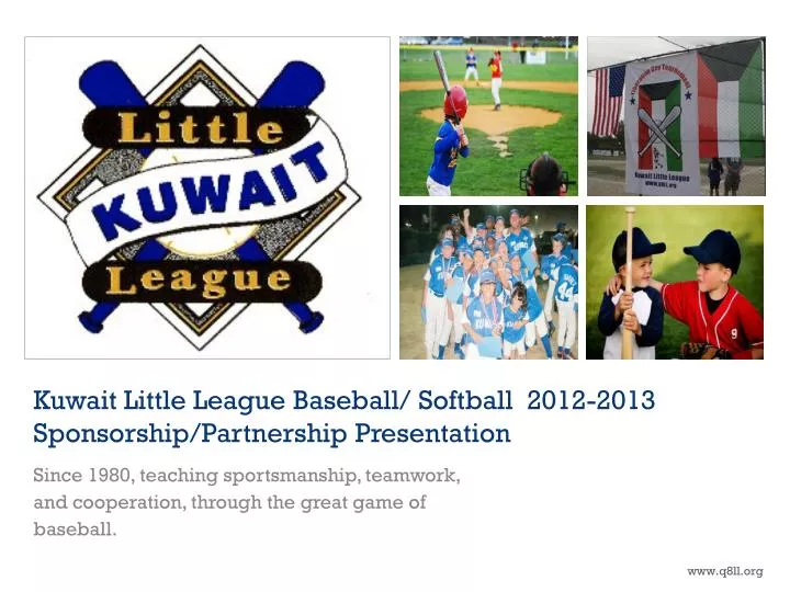 kuwait little league baseball softball 2012 2013 sponsorship partnership presentation