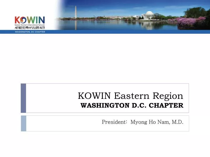 kowin eastern region washington d c chapter