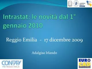 intrastat le novit dal 1 gennaio 2010
