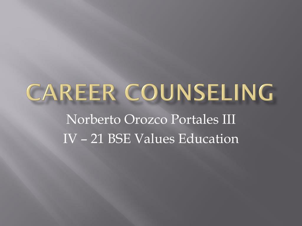 PPT - Career Counseling PowerPoint Presentation, free download - ID:1644275