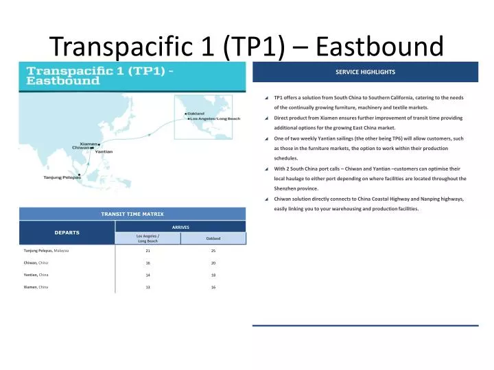 transpacific 1 tp1 eastbound