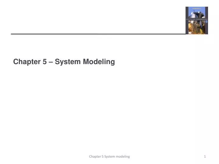 chapter 5 system modeling