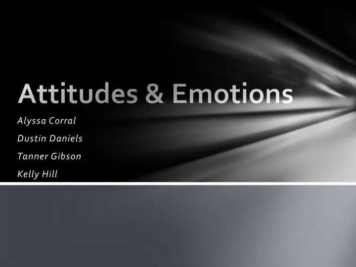 attitudes emotions