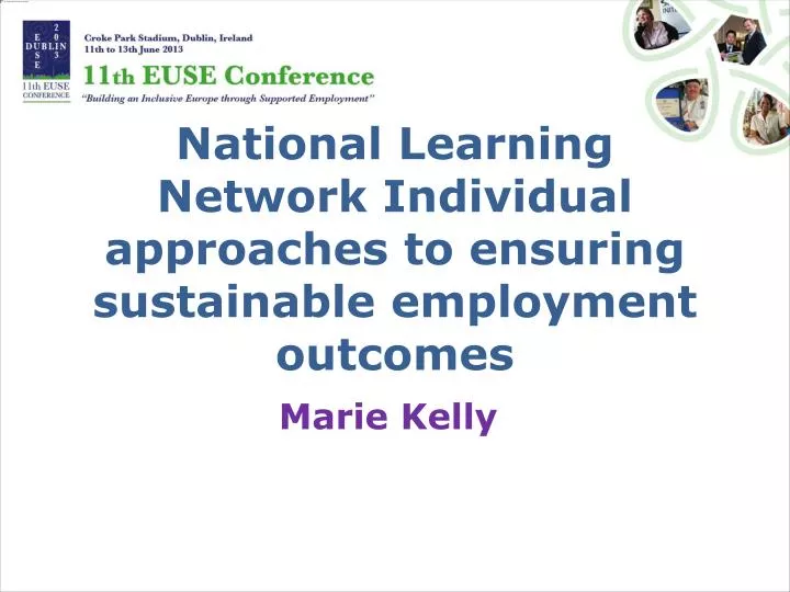national learning network individual approaches to ensuring sustainable employment outcomes
