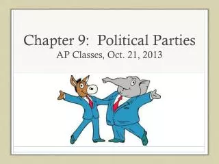 Chapter 9: Political Parties AP Classes, Oct. 21, 2013