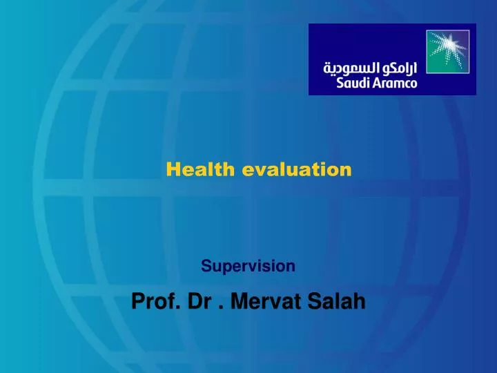 health evaluation