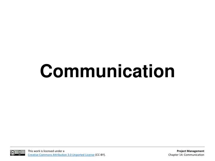 communication